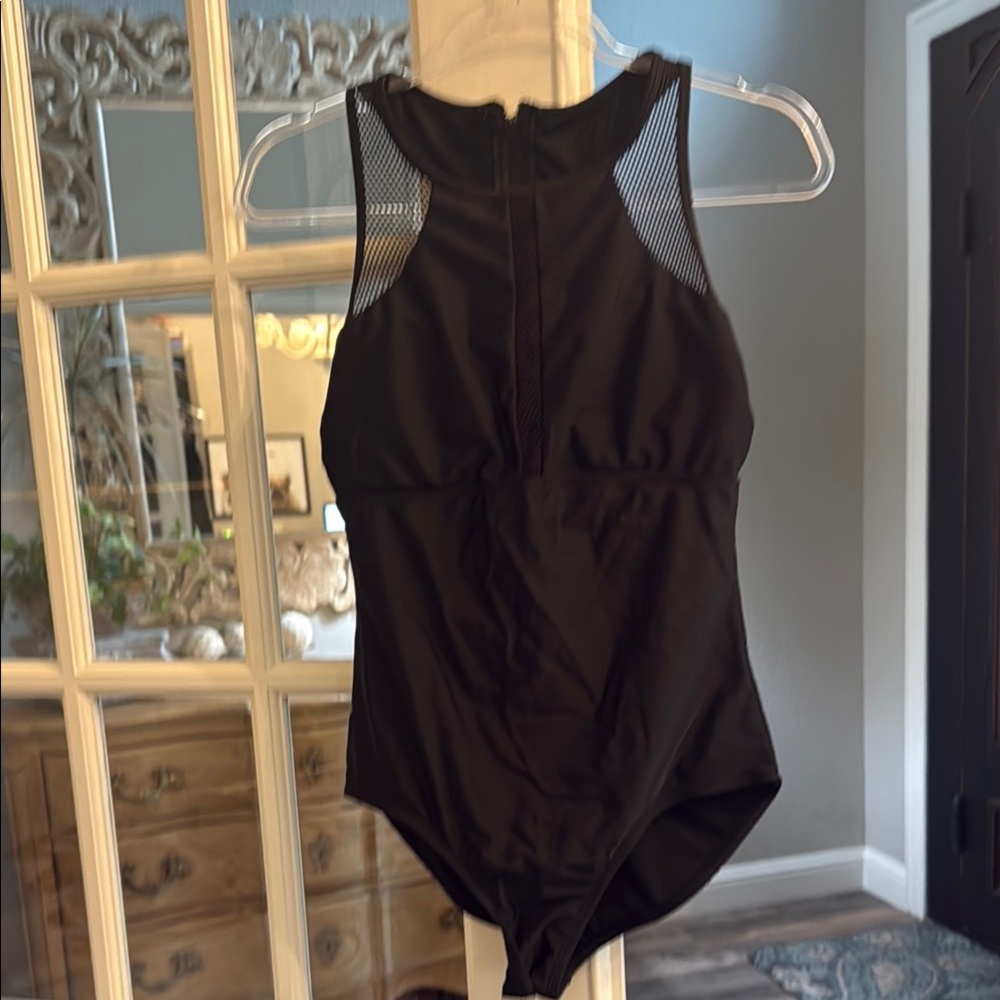 Women’s Black One Piece Swimsuit L